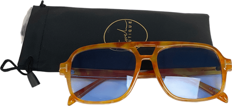 jewel boutique Orange Blue Tint Sunglasses - Reliked