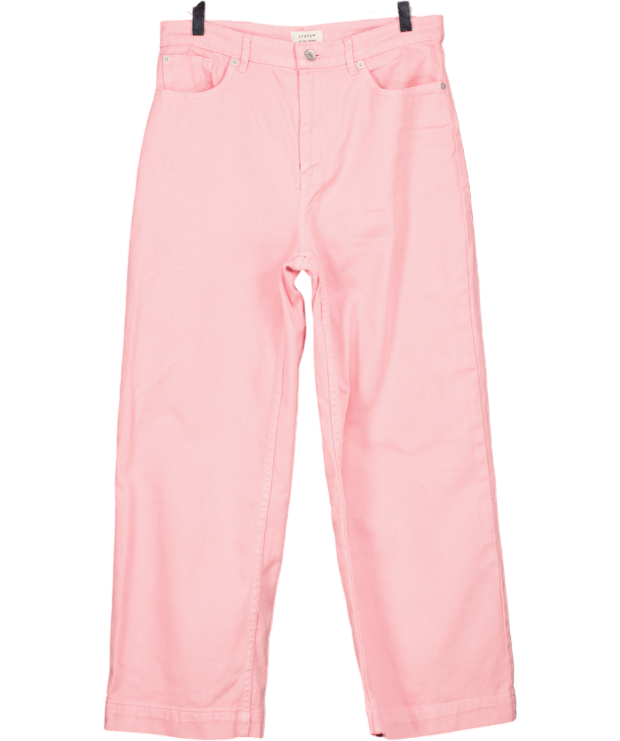 Jigsaw Pink Tyne Wide Leg Cropped Jean W28 - Reliked