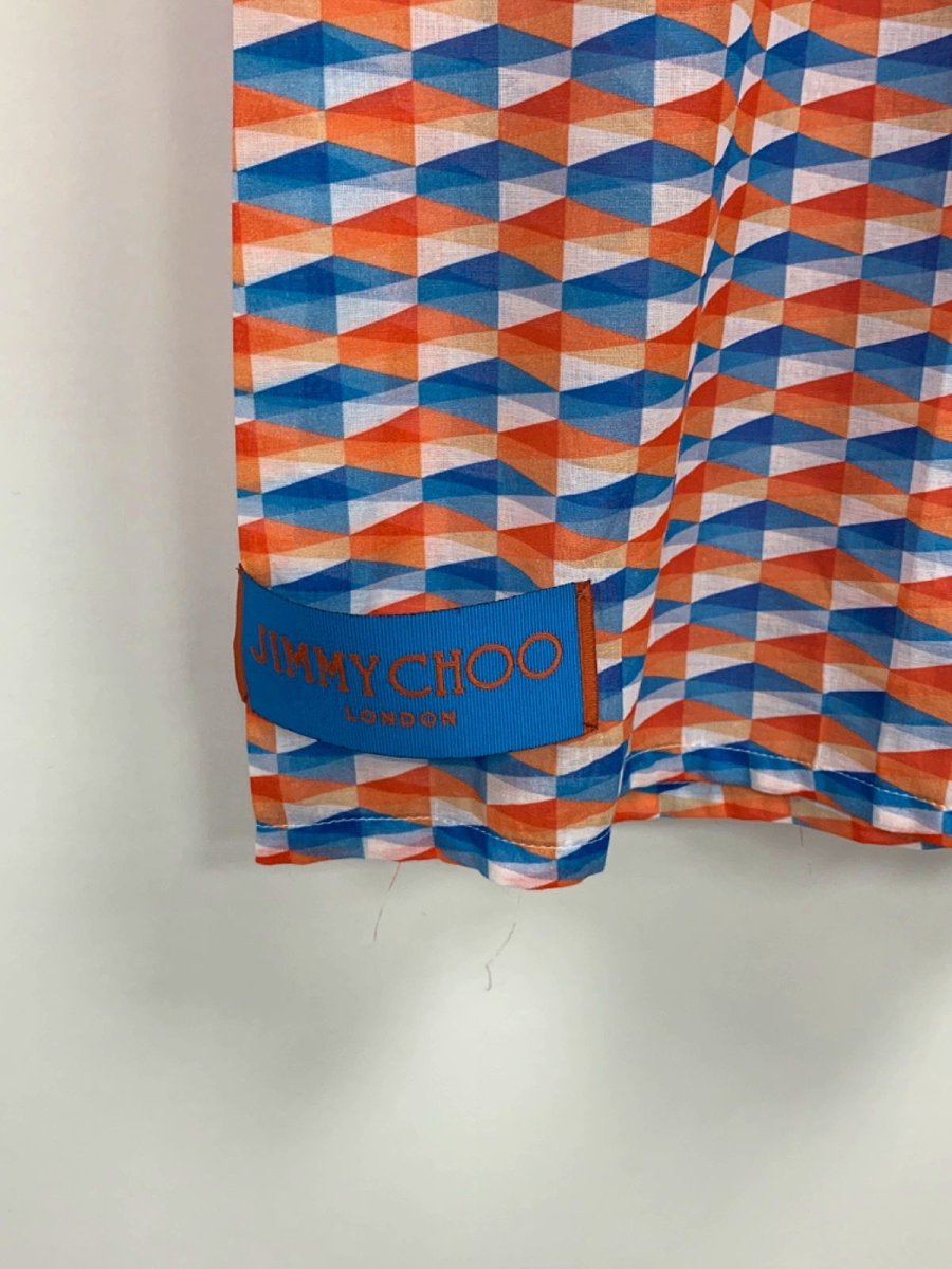 Jimmy Choo Multicoloured Geometric Wide - Leg Trousers UK S - Reliked