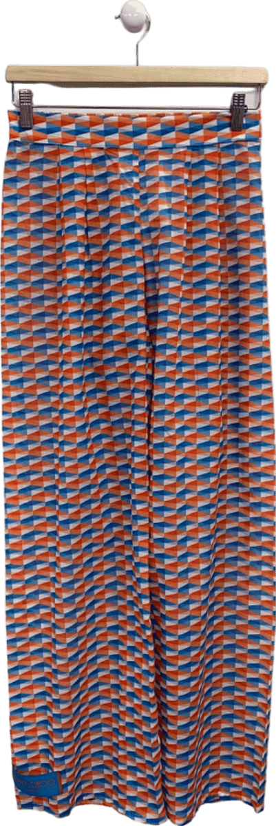 Jimmy Choo Multicoloured Geometric Wide - Leg Trousers UK S - Reliked