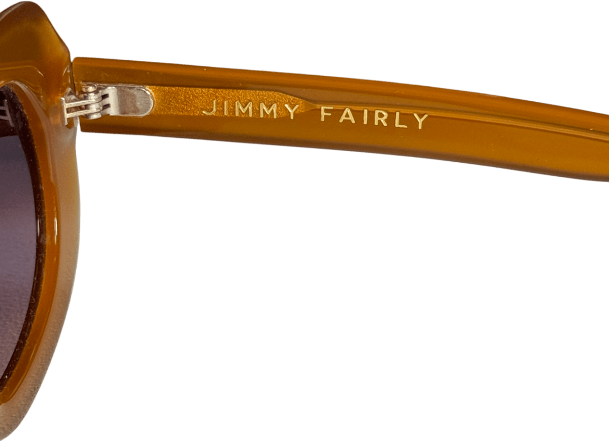 Jimmy Fairly Collection Lab Orange Sunglasses In Case - Reliked