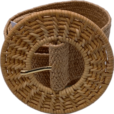 J.Mclaughlin Beige Woven Straw Belt UK S/M - Reliked