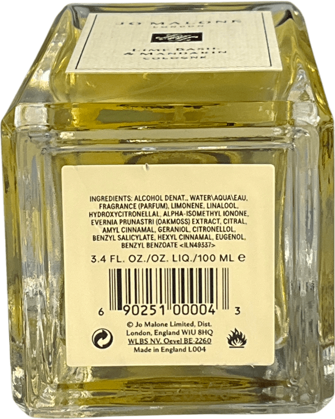 Jo Malone London Lime Basil & Mandarin Cologne 100ml - Reliked