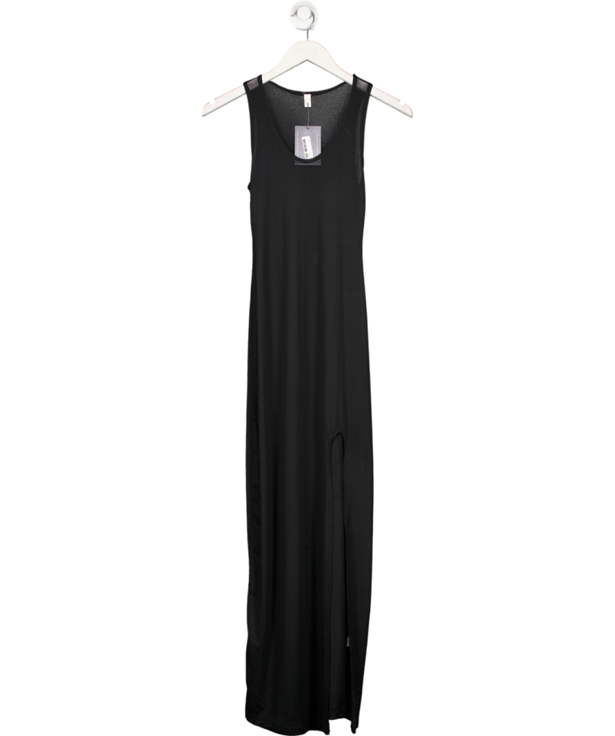 Joah Brown Black Maxi Slit Dress UK XS/S - Reliked