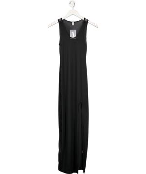 Joah Brown Black Maxi Slit Dress UK XS/S