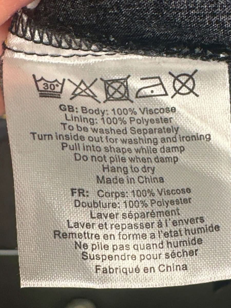 Joanie Black Bee Print Dress UK 8 - Reliked