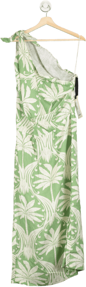 Johanna Ortiz Green Under The Palm Midi Dress UK 12 - Reliked
