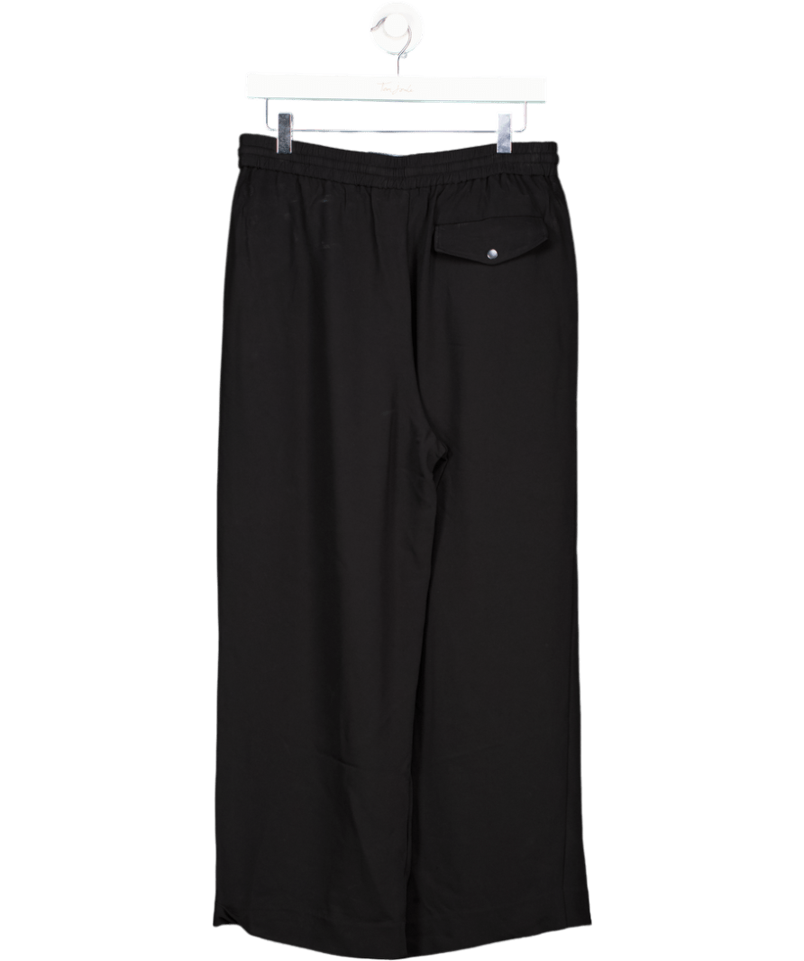 John Lewis Black Viscose Blend Cargo Trousers UK 12 - Reliked