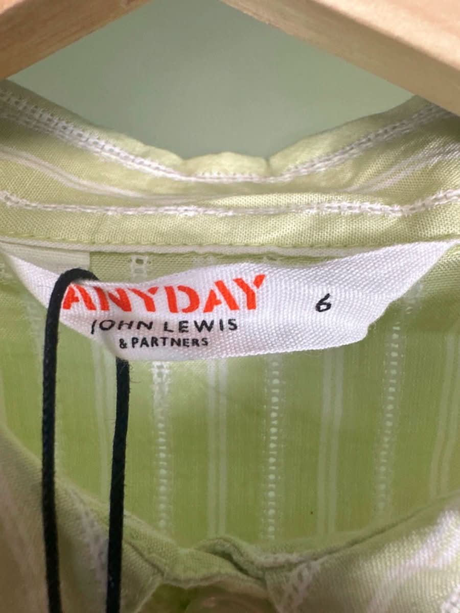 John Lewis Green Anyday Relaxed Shirt UK 6 - Reliked