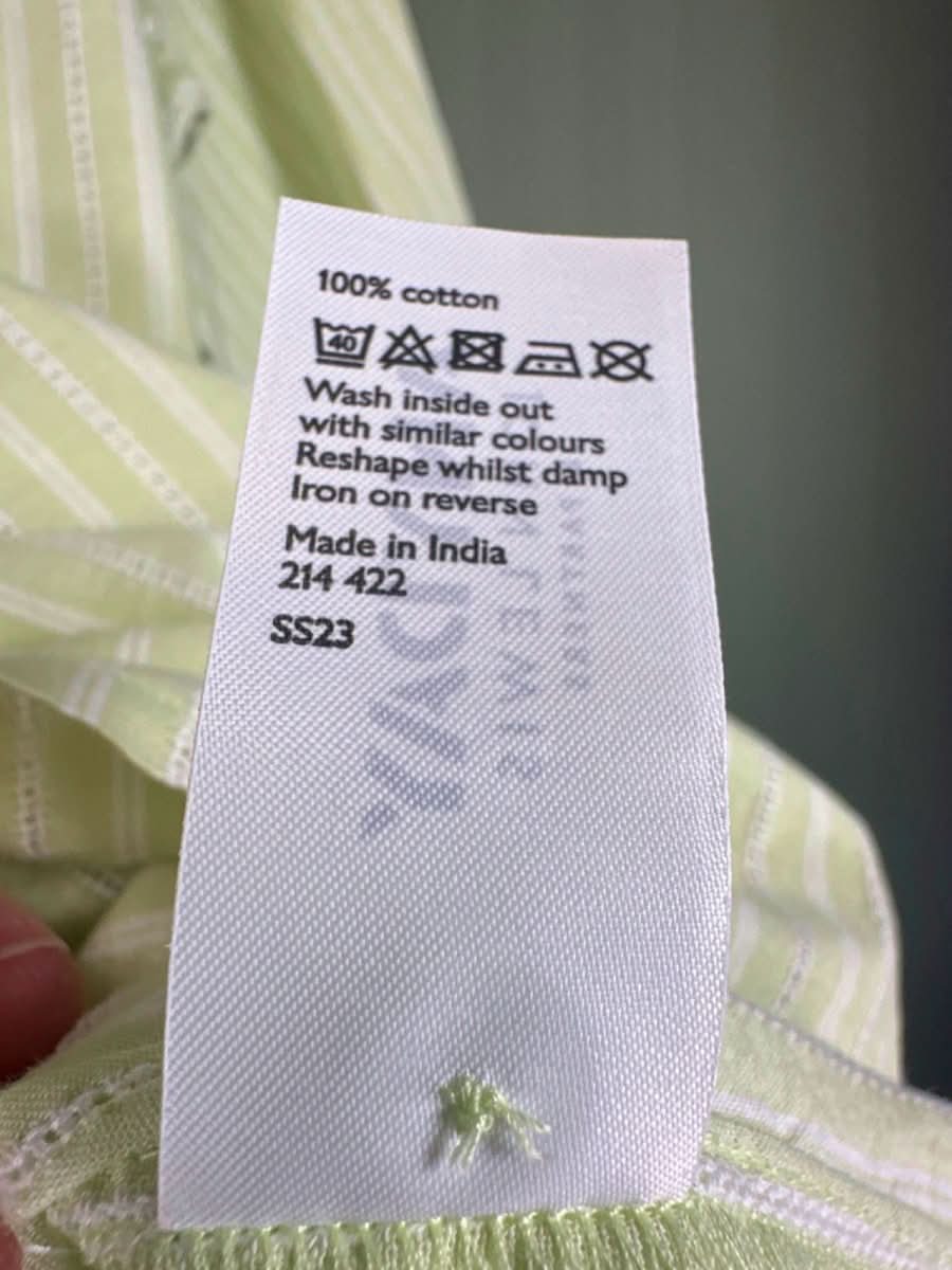 John Lewis Green Anyday Relaxed Shirt UK 6 - Reliked