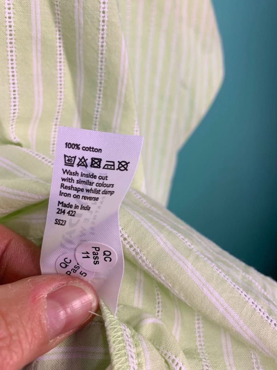 John Lewis Green Relaxed Shirt UK 20 - Reliked