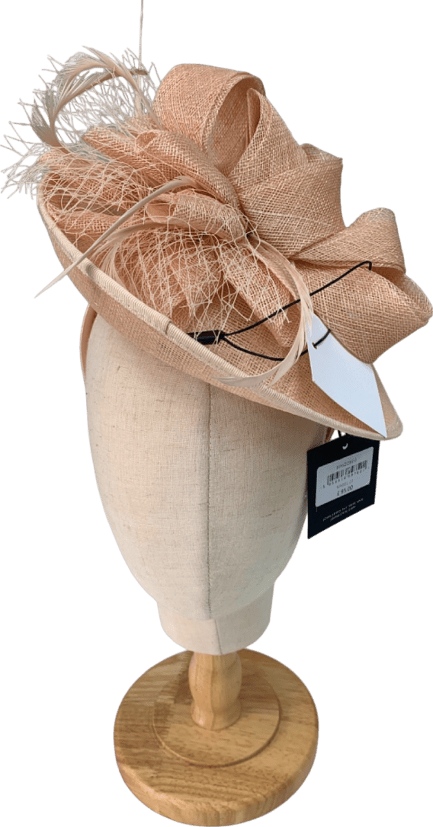 John Lewis Peach Fascinator MASL 22 - Reliked