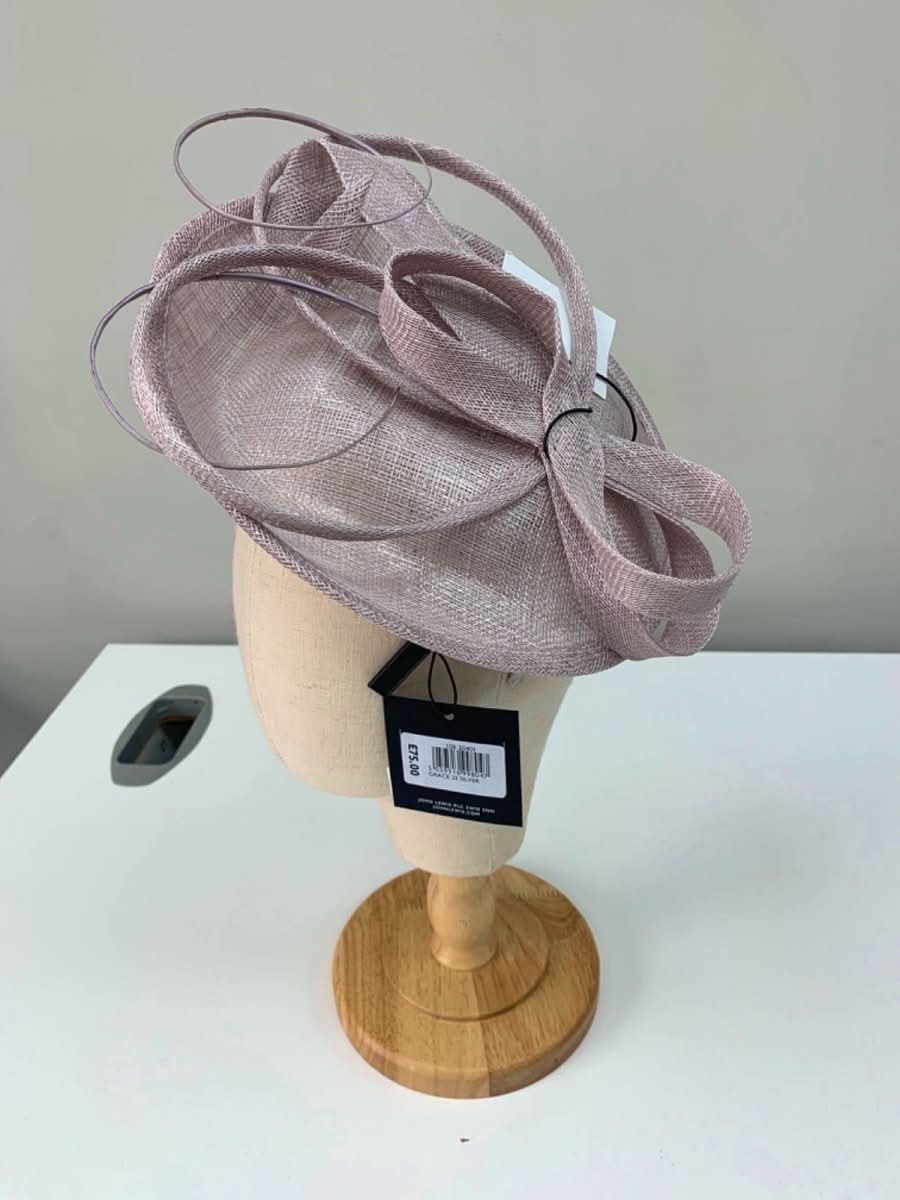 John Lewis Silver Grace 22 Fascinator - Reliked