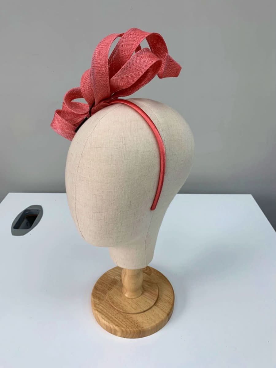 John Lewis Tangerine Macey 23 Fascinator - Reliked