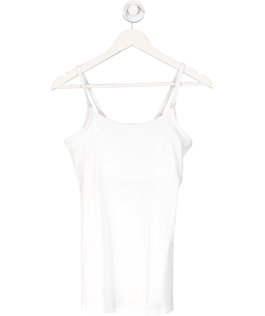 Jojo Maman Bebe White Seamless Postnatal Support Nursing Vest UK S - Reliked