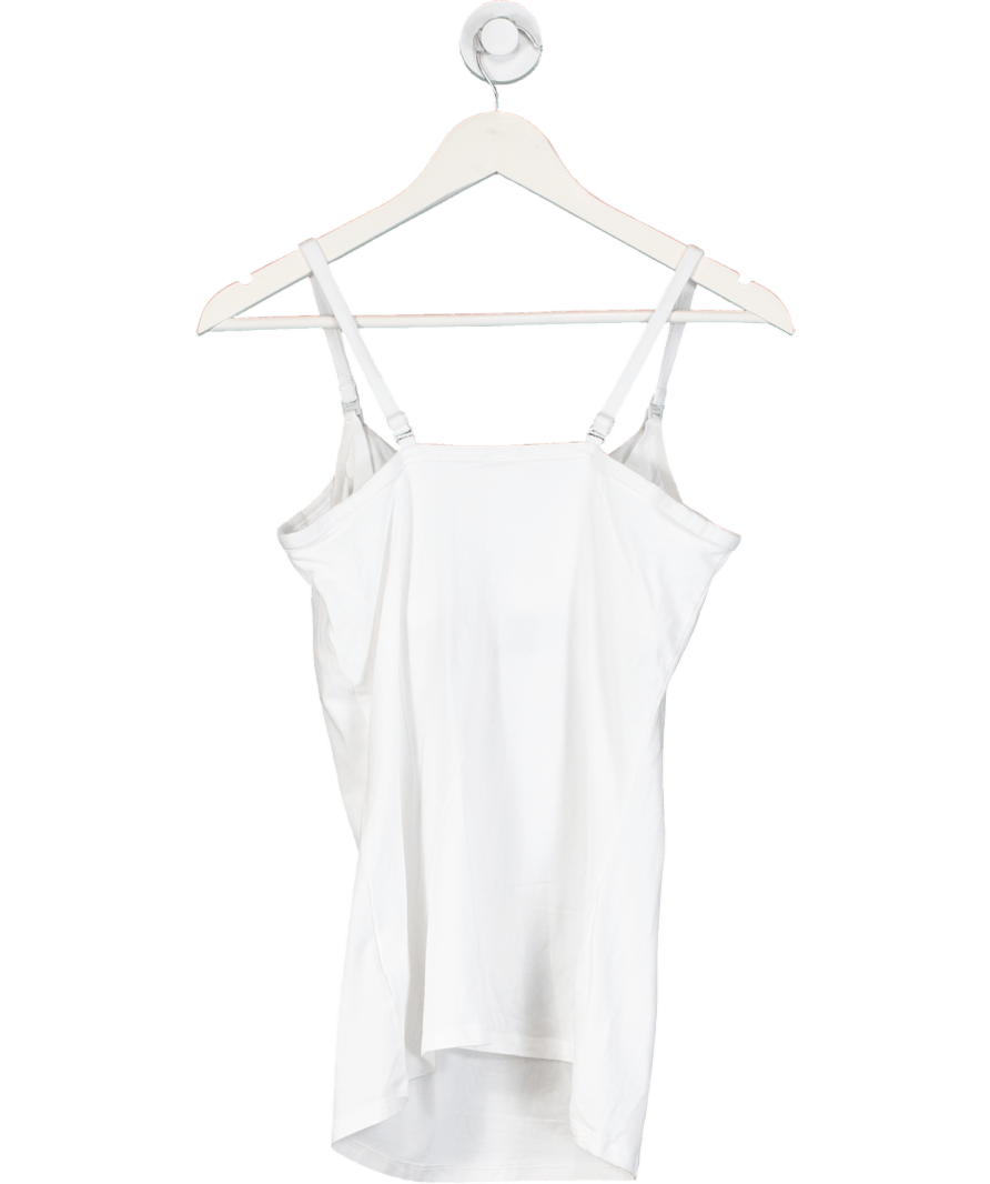 Jojo Maman Bebe White Seamless Postnatal Support Nursing Vest UK S - Reliked
