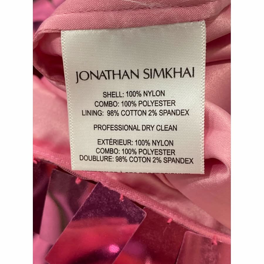 Jonathan Simkhai Pink LUCEE Sequin Skirt UK S - Reliked