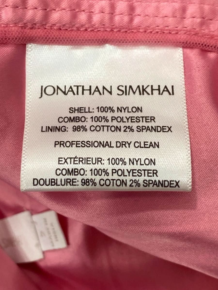 Jonathan Simkhai Pink Sequin Crop Top UK 8 - Reliked