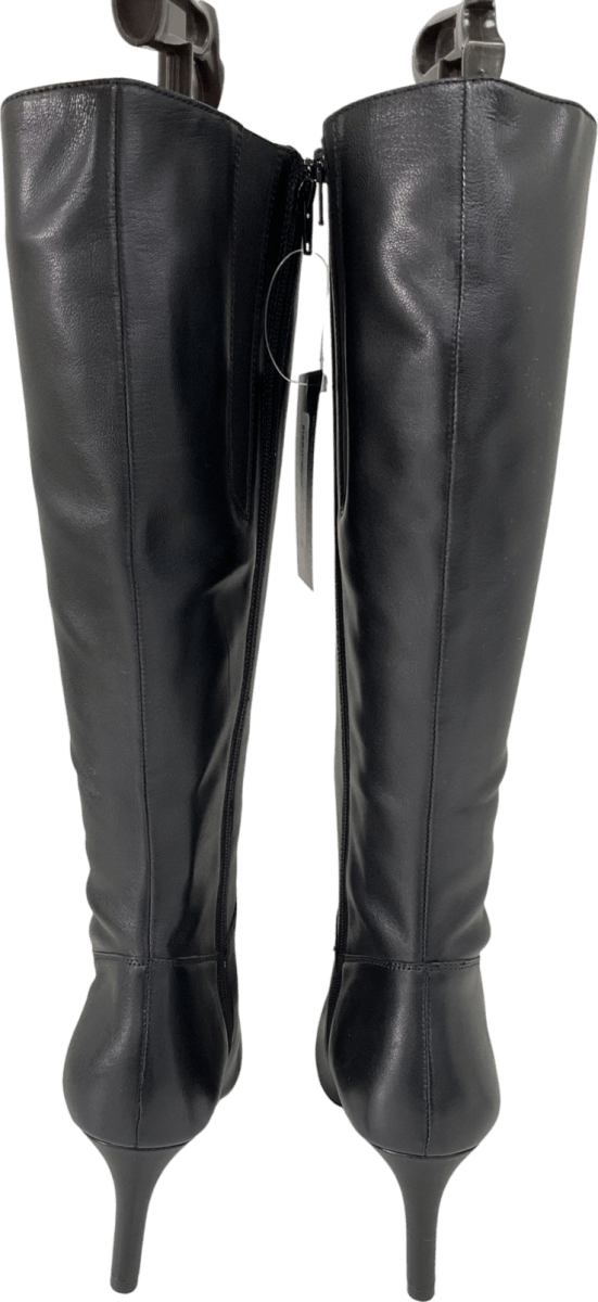 jones Black Callee Leather Stiletto Long Boots UK 8 EU 41 👠 - Reliked