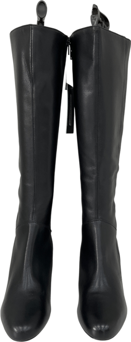 jones Black Callee Leather Stiletto Long Boots UK 8 EU 41 👠 - Reliked