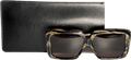 Joseph Black Ebony Square Sunglasses In Case - Reliked
