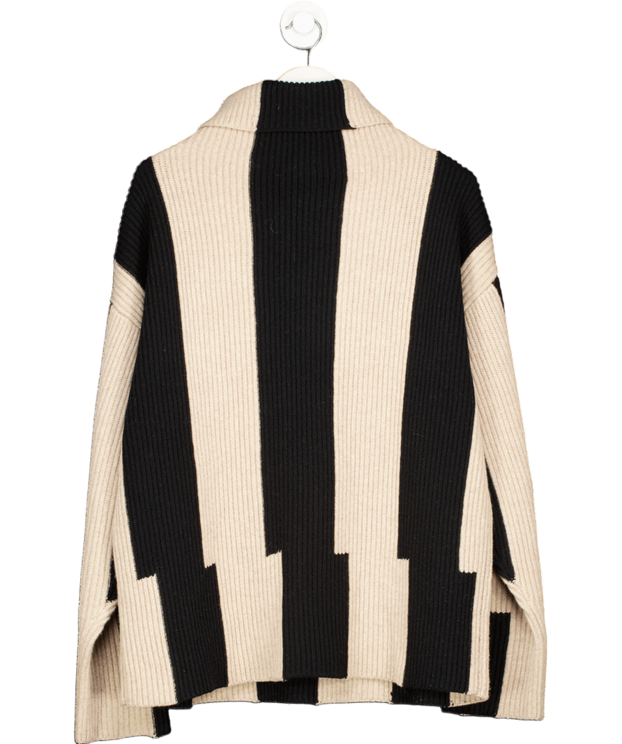 Joseph Camel Black 100% Wool High Neck Oversize jumper UK M - Reliked