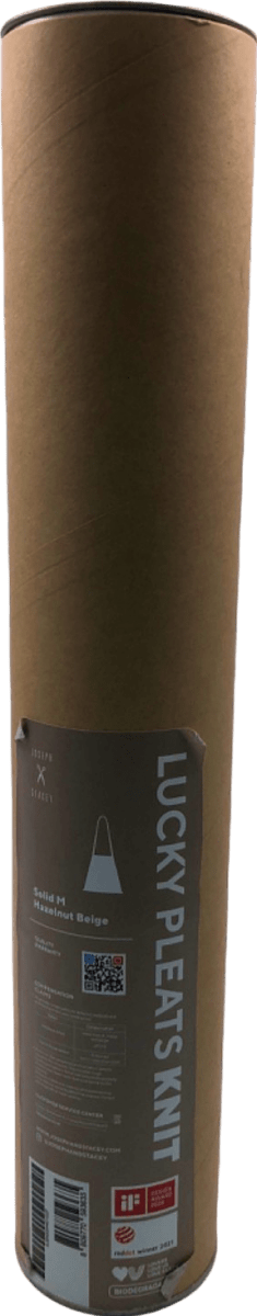 Joseph & Stacey Beige Solid M Knit Pleats Bag - Reliked