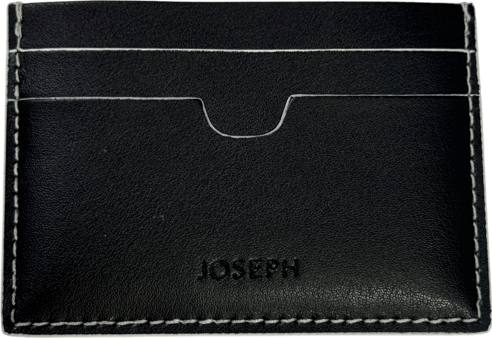 Jospeh Black Leather Card Holder One Size - Reliked