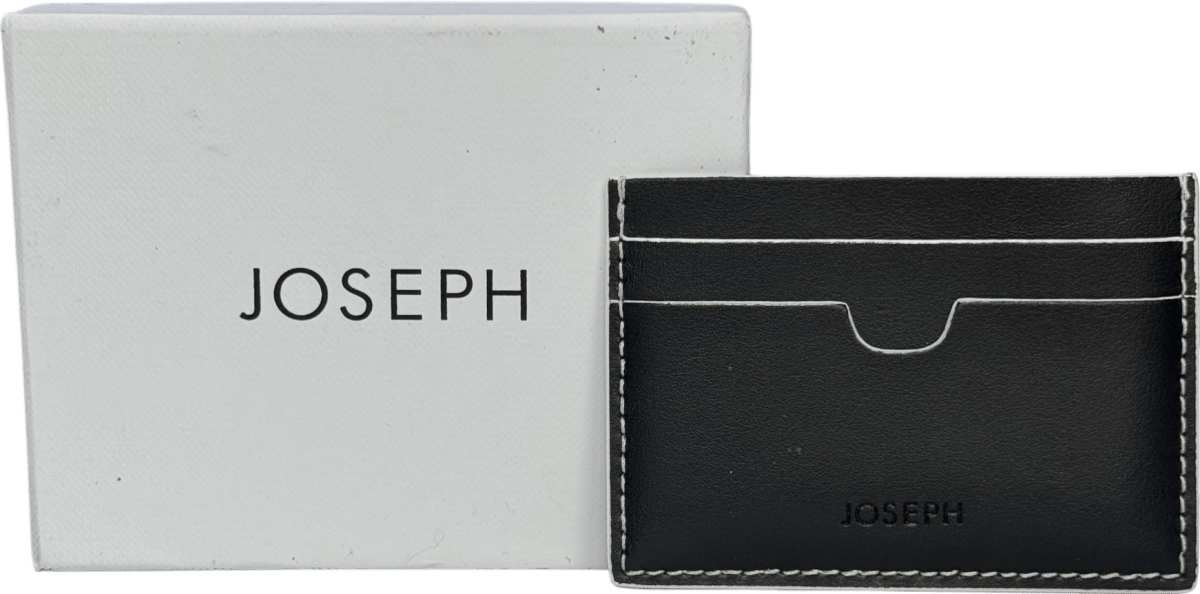 Jospeh Black Leather Card Holder One Size - Reliked