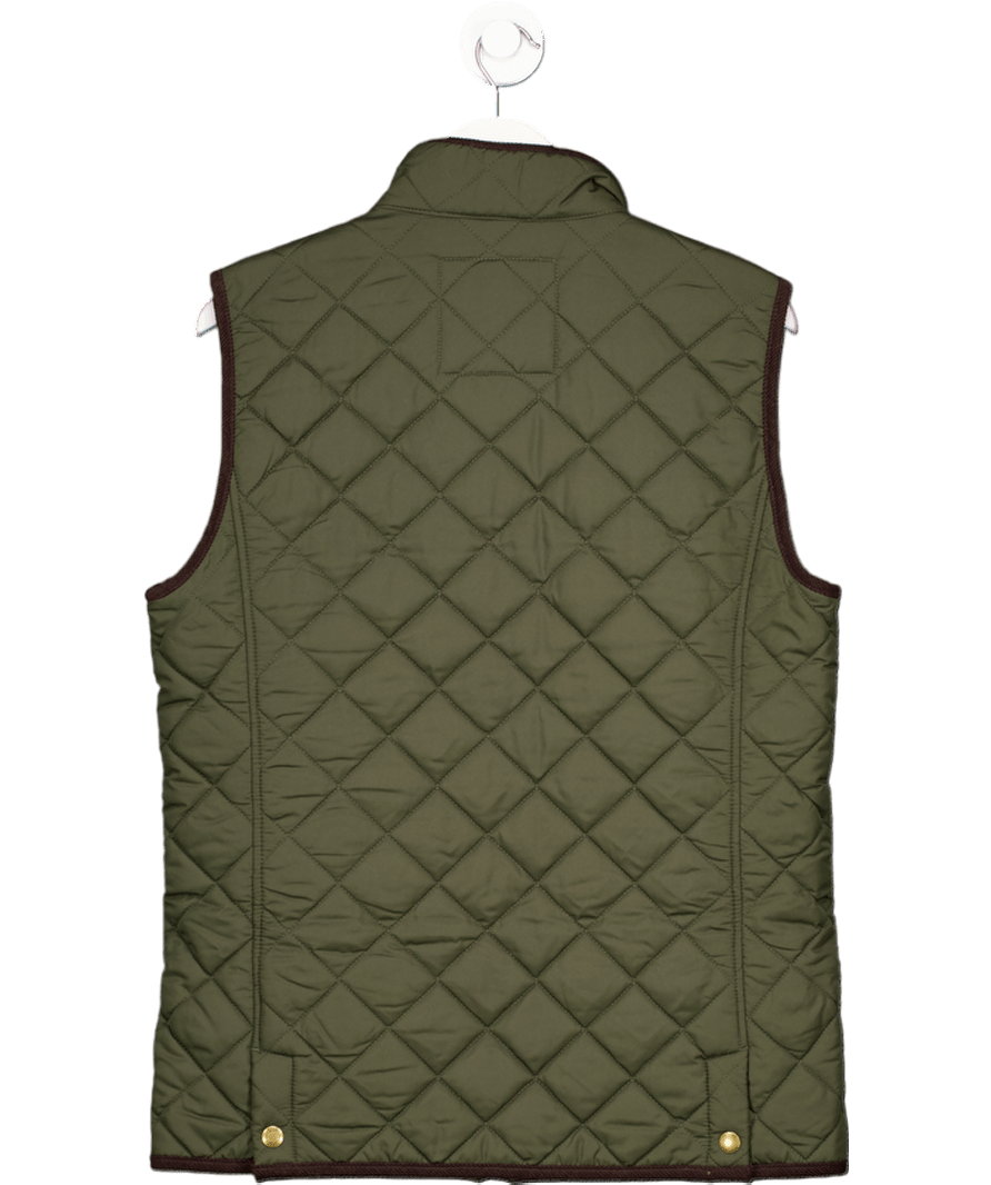 joules Green Quilted Gilet UK M - Reliked