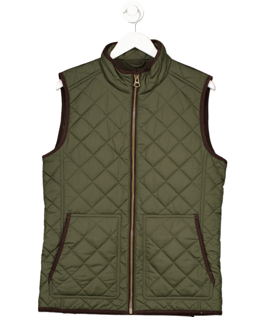 joules Green Quilted Gilet UK M - Reliked