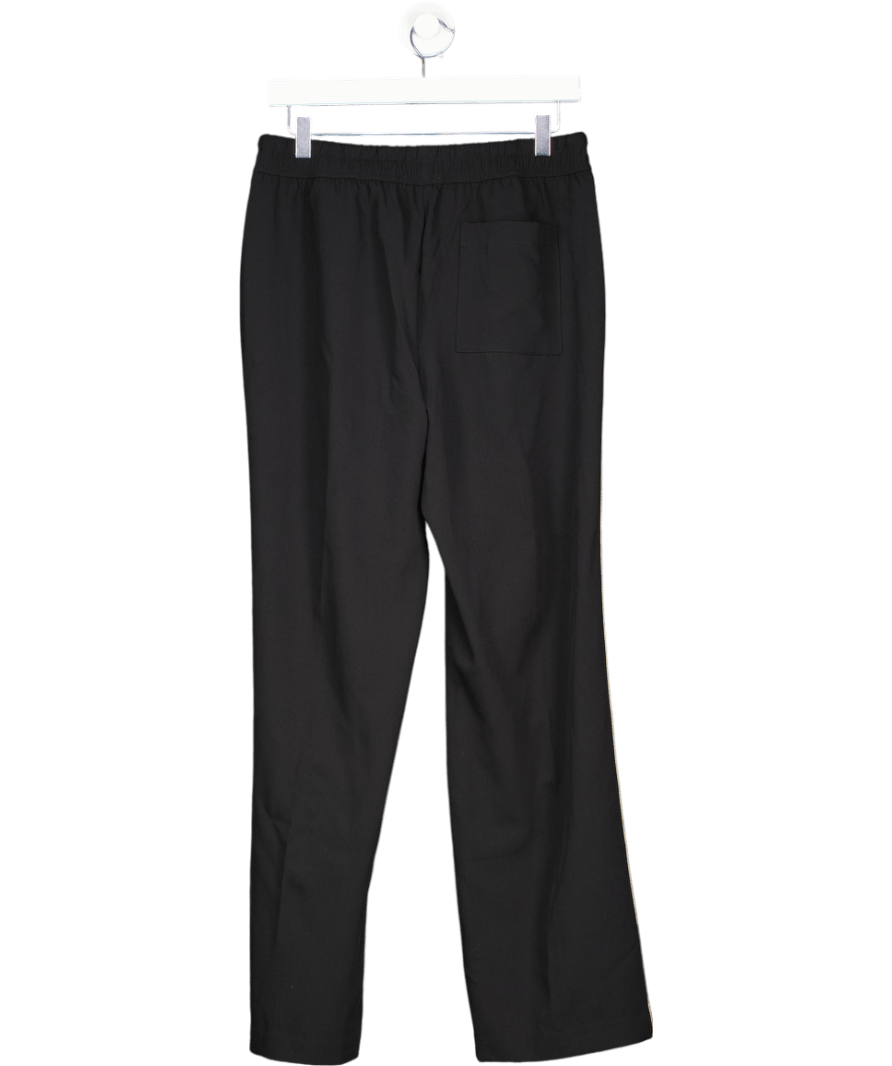 Jovie the Label Black Drawstring Smart Jogger Trousers With Side Stripes UK 8 - Reliked