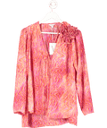 Jovonna London Red Impero 2 Blouse UK S - Reliked