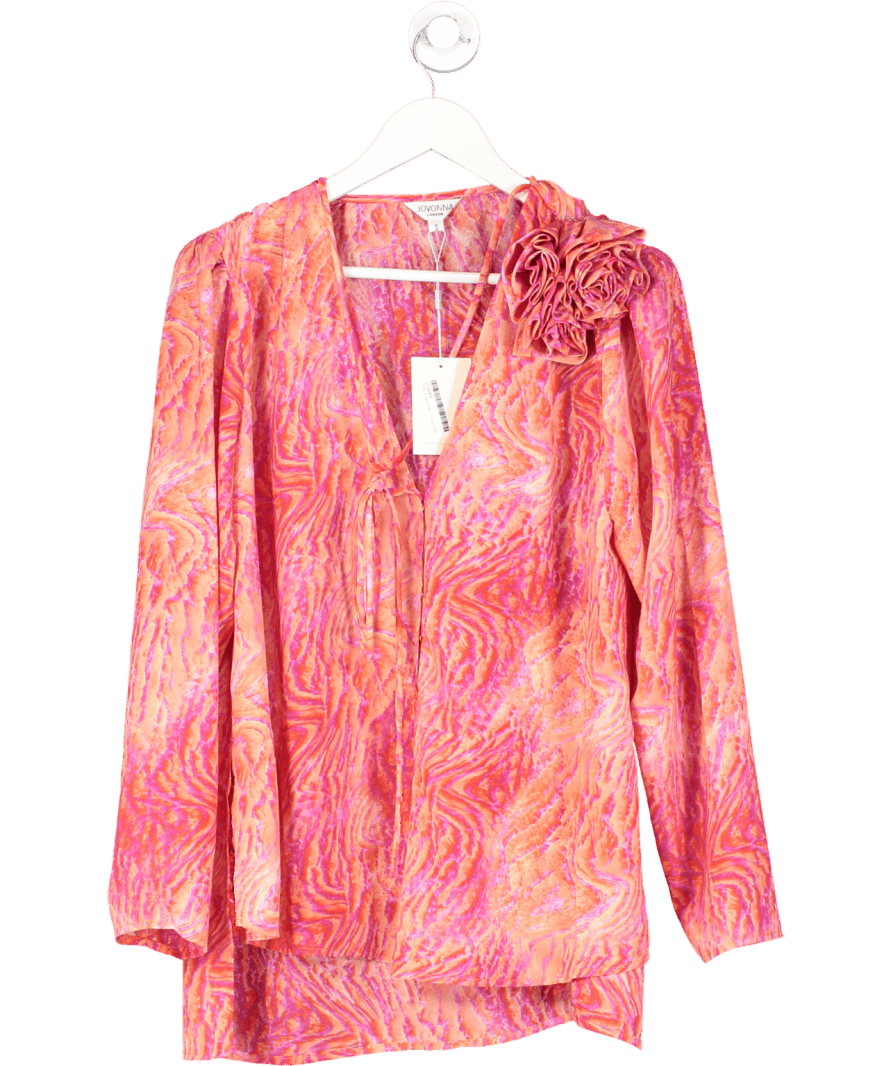 Jovonna London Red Impero 2 Blouse UK S - Reliked
