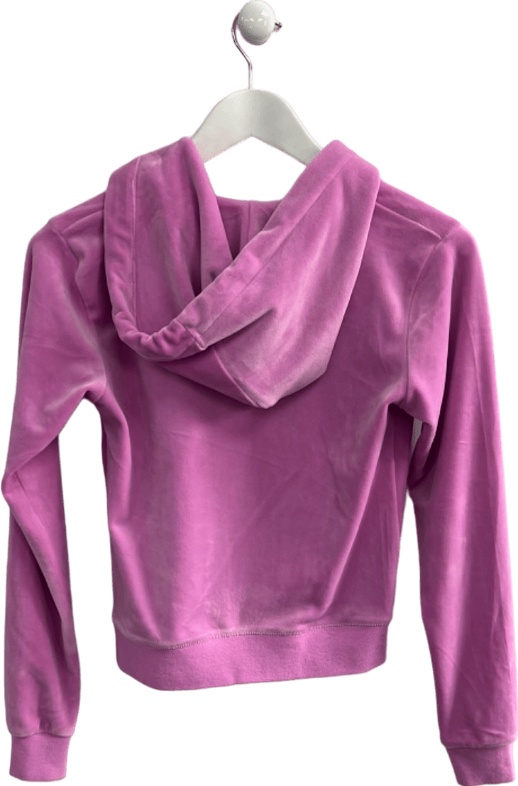 Juicy Couture Pink Velour Zip - Up Hoodie XS - Reliked