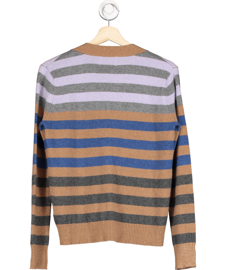 Jumper1234 Multicoloured 100% Cashmere Cardigan Sz 2 UK 10 - Reliked