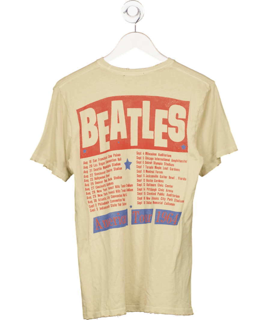 Junk Food Green The Beatles American Tour Vintage Tee UK S - Reliked