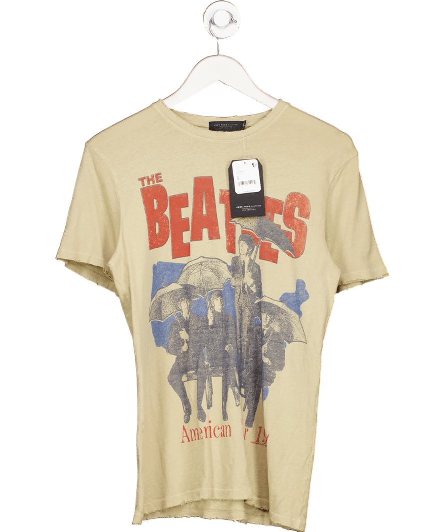 Junk Food Green The Beatles American Tour Vintage Tee UK S - Reliked