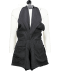 Kalita Black Halter Neck Jumpsuit UK S - Reliked