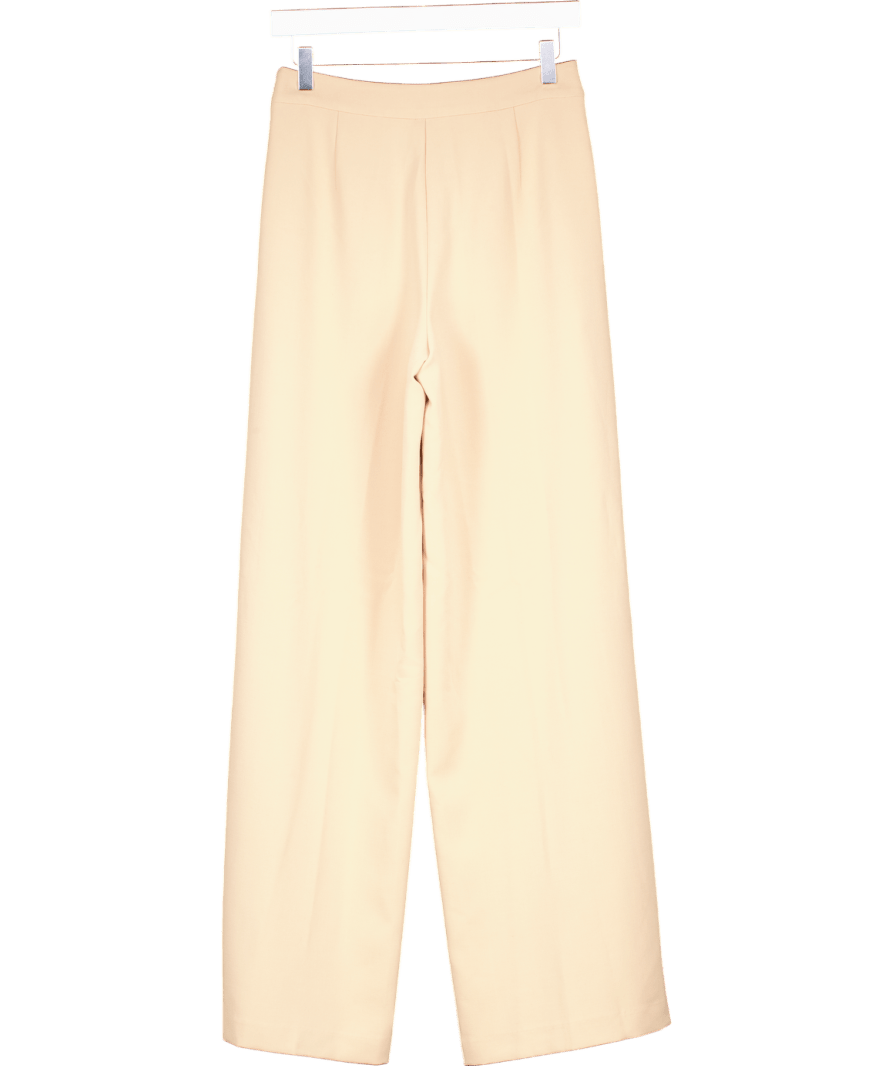 Karen Millen Beige Tailored Wide Leg Trousers UK 8 - Reliked