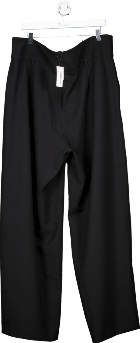 Karen Millen Black Plus Size Soft Tailored Wide Leg Trouser UK 22 - Reliked