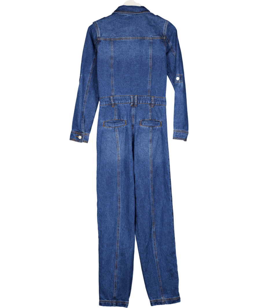 Karen Millen Blue Denim Jumpsuit UK 6 - Reliked