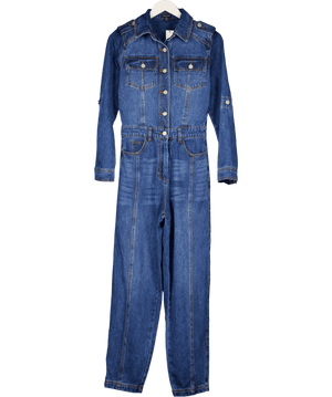 Karen Millen Blue Denim Jumpsuit UK 6