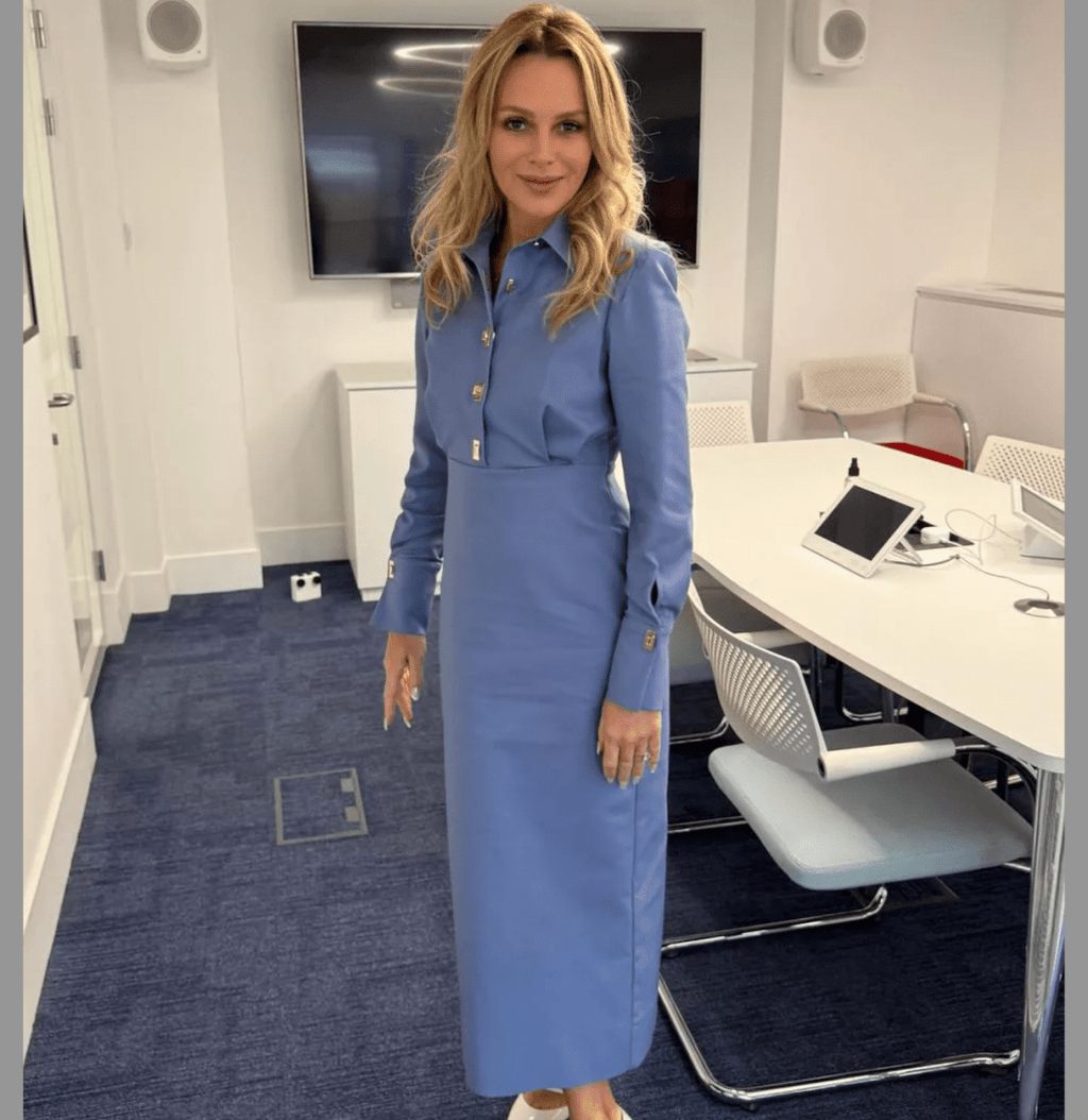 Karen Millen Blue Echno Cotton Woven Maxi Dress With Clasp UK 8 - Reliked