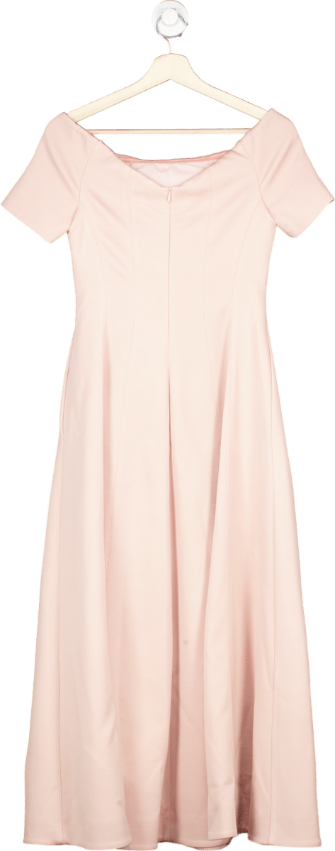 Karen Millen Blush Pink Off - Shoulder Midaxi Dress UK 8 - Reliked