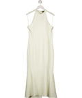 Karen Millen Cream Jersey Dramatic Hem Midi Dress UK 12 - Reliked