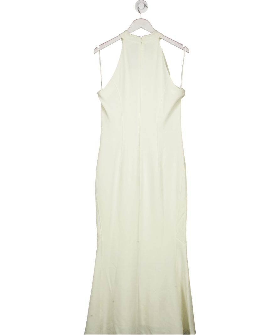 Karen Millen Cream Jersey Dramatic Hem Midi Dress UK 12 - Reliked