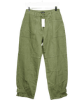 Karen Millen Green Denim Utility Cuff Hem Trousers UK 10 - Reliked