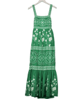 Karen Millen Green Floral & Geo Embroidered Midaxi UK 6 - Reliked