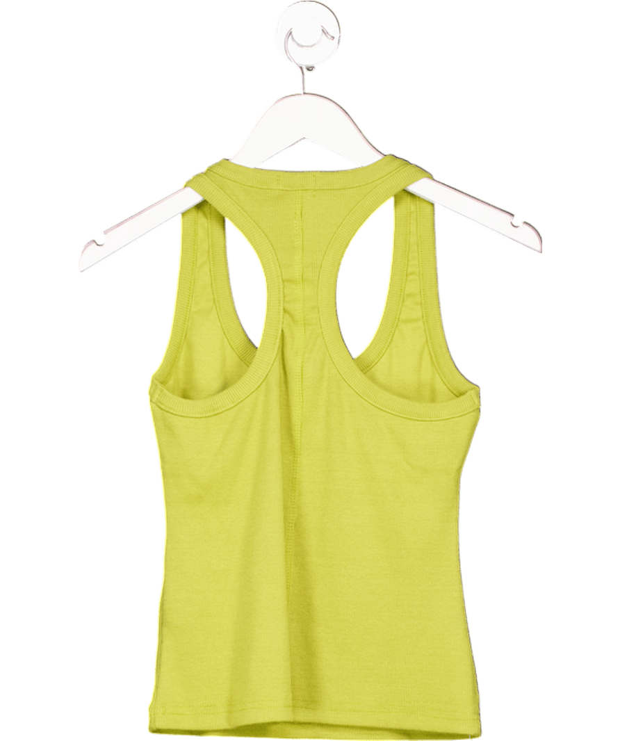 Karen Millen Green Jersey Ribbed Racer Back Vest UK S - Reliked